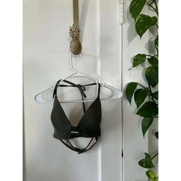 Shade & Shore Women’s size 34B green bikini bra - Picture 1 of 6